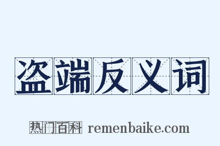 盗端反义词是什么意思的图片